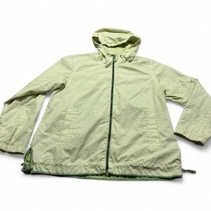 Pacific Trail Women’s Light Green Rain windbreaker Hooded Jacket size Large
